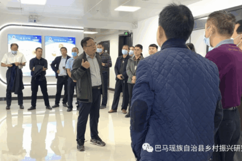 广西2022年生态文明示范区绿色转型发展现场会嘉宾一行深入巴马乡村振兴研究院调研